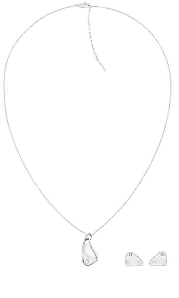 Set di gioielli in acciaio da donna Cherished 35700016 (collana, orecchini)