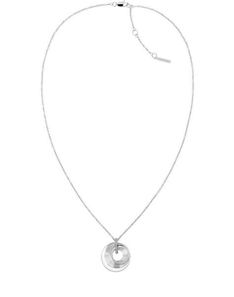 Luxusní náhrdelník z oceli s krystaly 35000157
