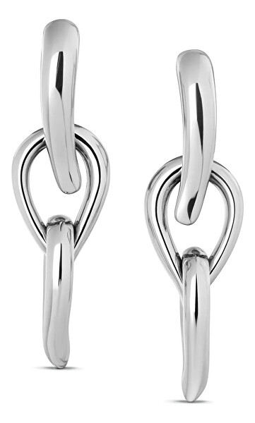 Luxusní ocelové náušnice 2v1 Sculptured Drops 35000916