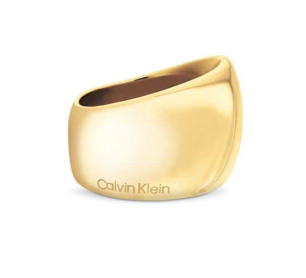 Masivní pozlacený prsten Modern Purity 35000834