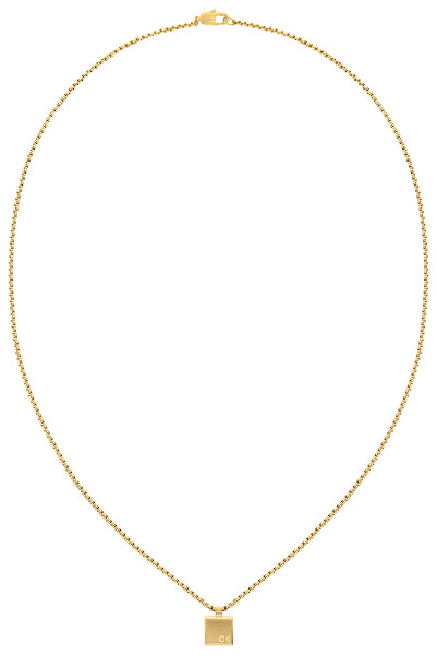 Moderní pozlacený náhrdelník Sculptural 35000487
