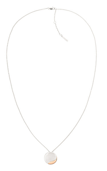 Módní dlouhý ocelový náhrdelník Minimal 35000148