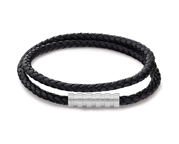 Modisches Herrenlederarmband Braided 35000093