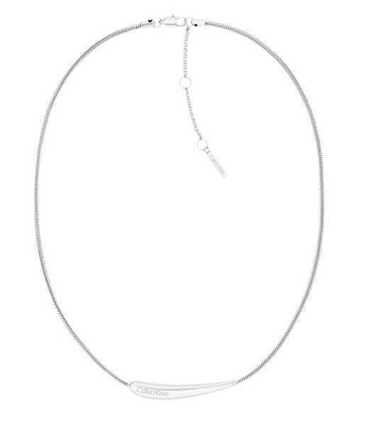 Nězný dámský náhrdelník z oceli Elongated Drops 35000338