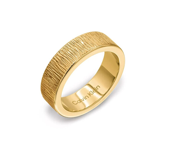 Pozlacený prsten pro ženy Sophisticated Texture 35001024
