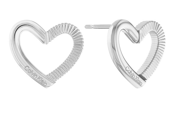 Incantevoli orecchini in acciaio Cuori Minimalist Hearts 35000390