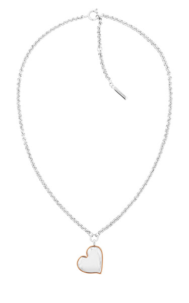 Romantický bicolor náhrdelník z oceli Captivate 35000293