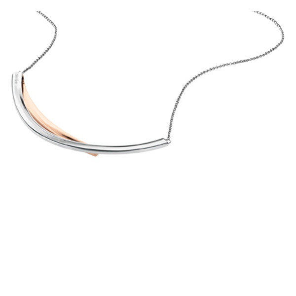 Bicolor náhrdelník z oceli Elliptical 35000848