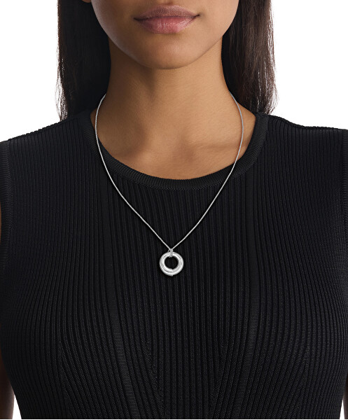 Designový ocelový náhrdelník pro ženy Spiral 35000760