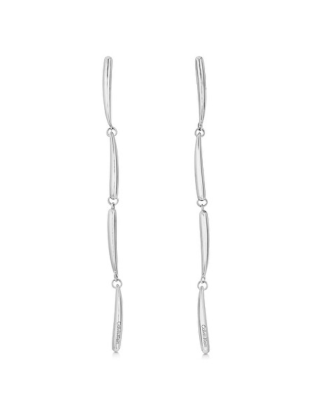 Dlhé oceľové náušnice Elongated Drops 35000994