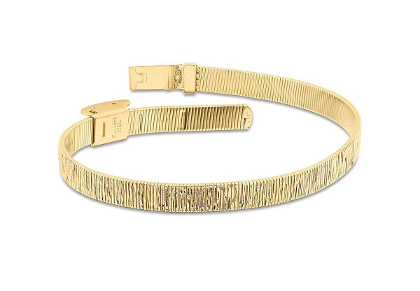 Elegantný pozlátený náramok z ocele Mesh 35001008