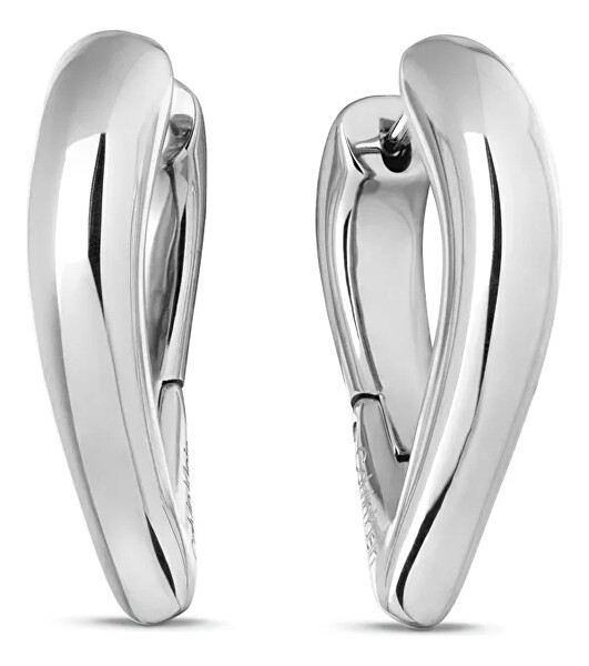Luxusní ocelové náušnice 2v1 Sculptured Drops 35000916