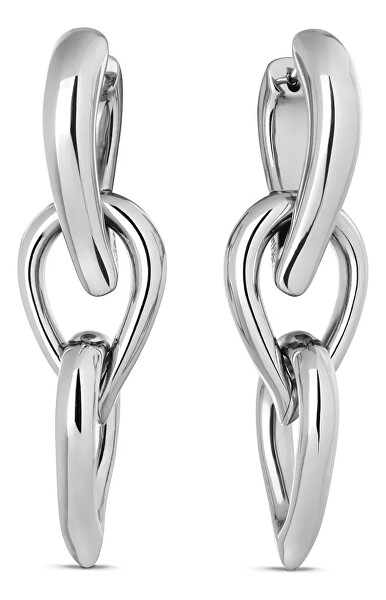 Luxusní ocelové náušnice 2v1 Sculptured Drops 35000916