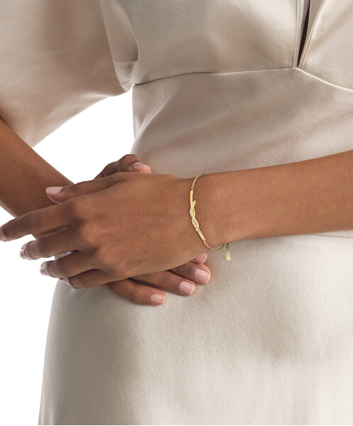 Luxuriöses vergoldetes Armband mit Kristallen Crystallized Weave 35000579