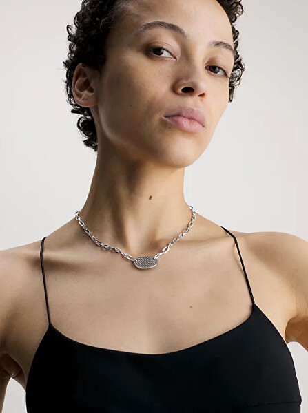Moderný oceľový náhrdelník Iconic for Her 35000393
