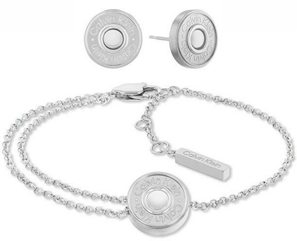 Set gioielli alla moda in acciaio 35700009 (orecchini, bracciale)