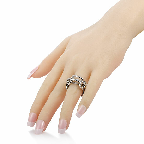 Originální ocelový prsten Flatly KJ2EMR00010