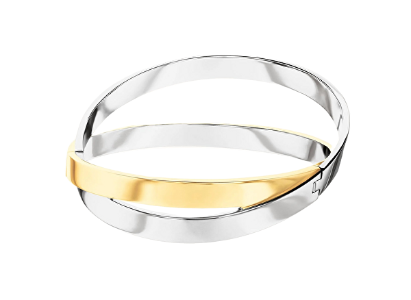 Dvojitý pevný náramek z oceli Elliptical 35000852