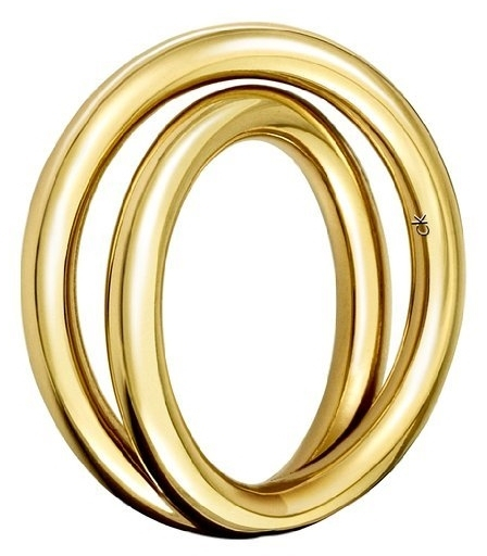 Pozlacený ocelový prsten Continue KJ0EJR1001