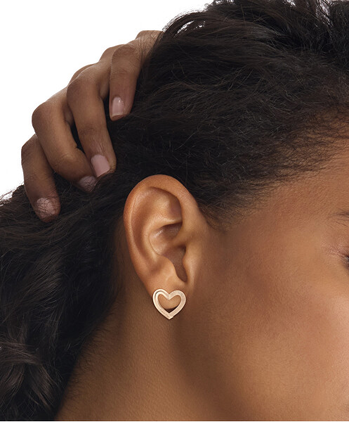 Incantevoli orecchini in bronzo Cuori Minimalist Hearts 35000392