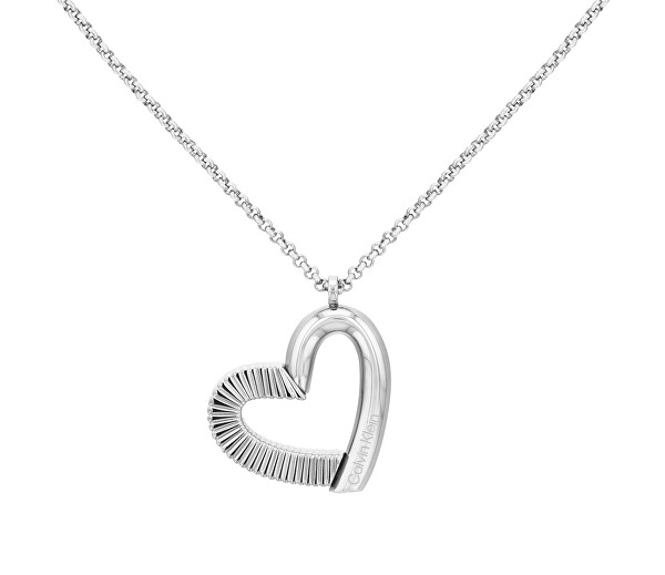 Decens minimalista acél nyaklánc szívvel Minimalist Hearts 35000384