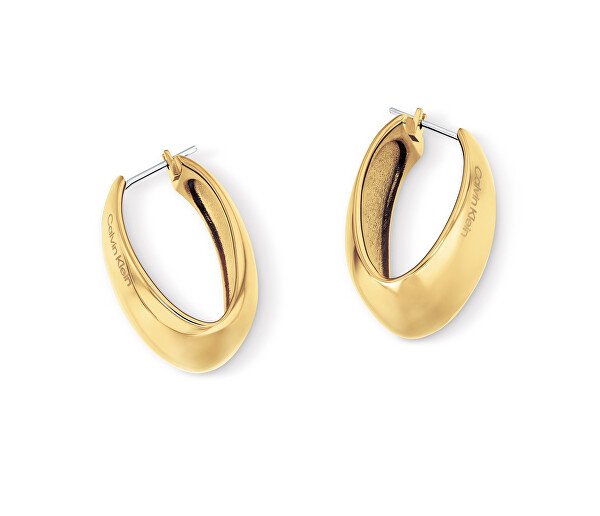 Elegantní pozlacené náušnice Modern Purity 35000832