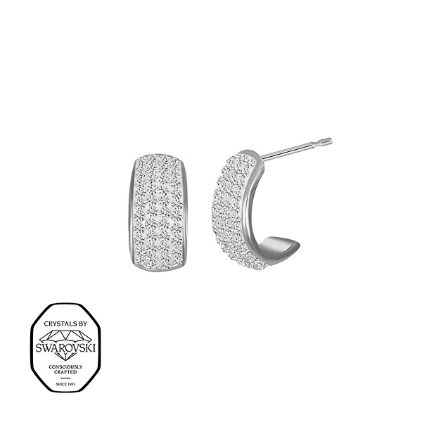 Blyštivé náušnice se Swarovski krystaly Secret 42408.E