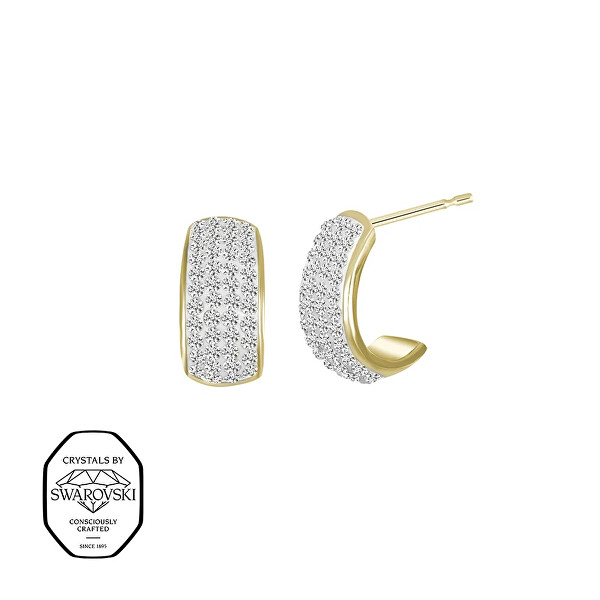 Blyštivé náušnice se Swarovski krystaly Secret 42408.EG