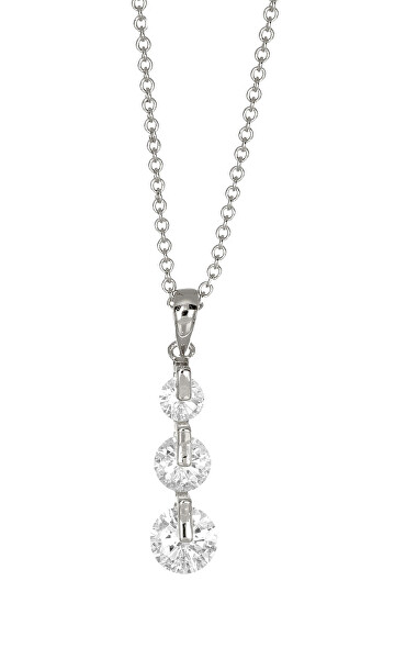Elegantný náhrdelník s kryštálmi Mood 32242.R
