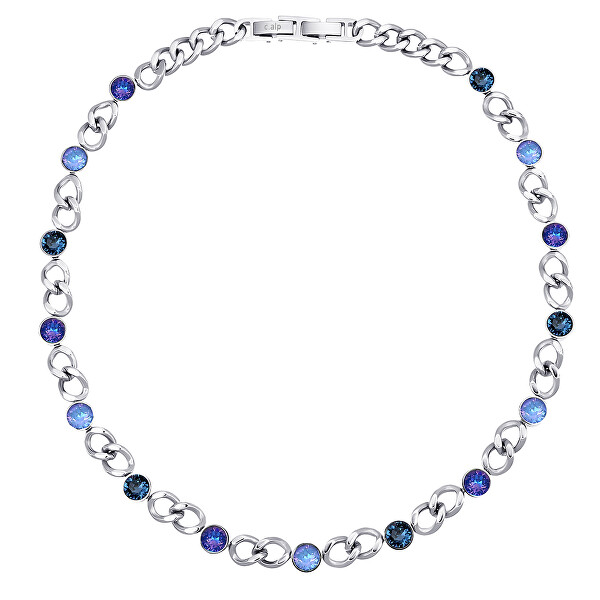 Collana elegante con cristalli Solara 12295.BLU.E