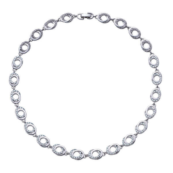 Luxusní náhrdelník s krystaly Orbita 12210.R