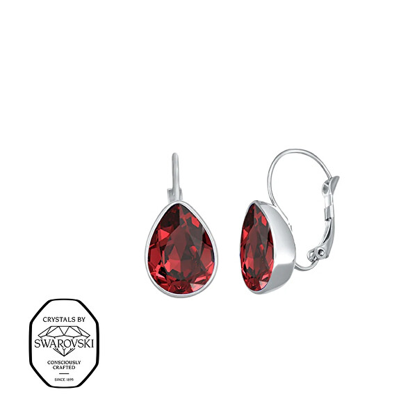 Luxusní visací náušnice s krystalem Swarovski Sundrop 42271.SCA.E