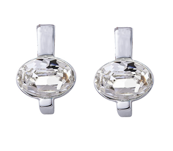 Modische Ohrringe mit klarem Kristall Simply 42204.CRY.R
