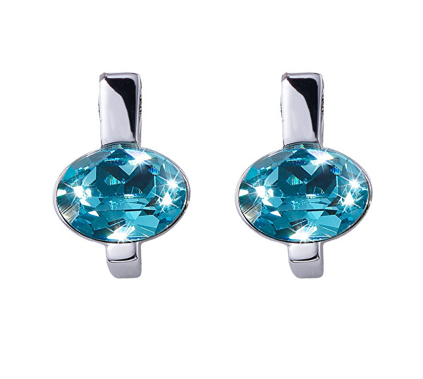 Fashion orecchini con cristallo blu Simply 42204.AQU.R