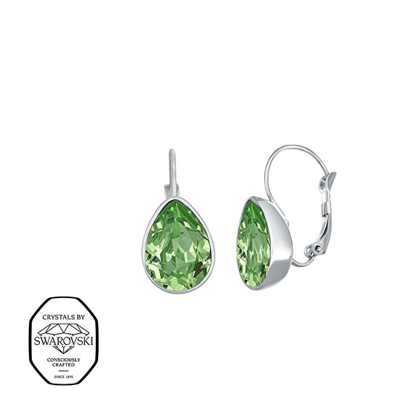 Nádherné visací náušnice s krystalem Swarovski Sundrop 42271.PER.E