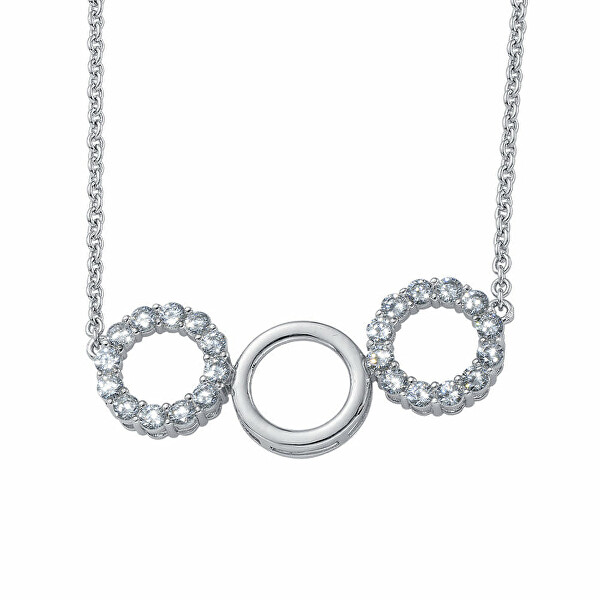 Očarujúce náhrdelník s blyštivými kryštálmi 32151.R