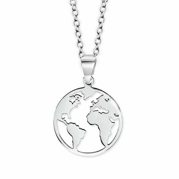 Originální ocelový náhrdelník Glóbus Globe 30452.E