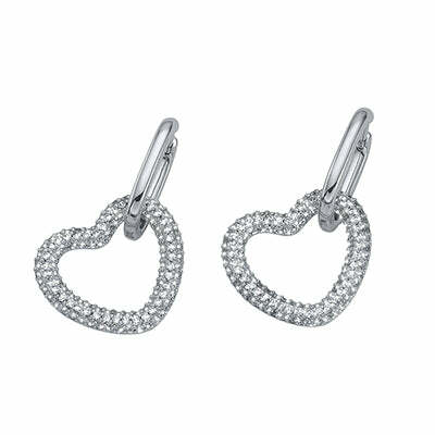 Romantische hängende Ohrringe mit Kristallen 42155.R