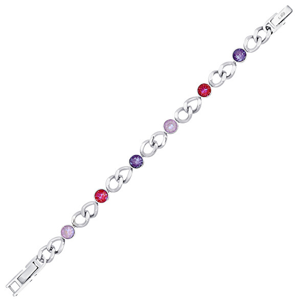 Bezauberndes Armband mit Kristallen Solara 22295.PIN.E