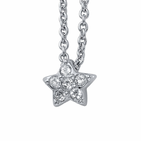 Slušivý náhrdelník s kryštálmi Hviezdička 32115.R