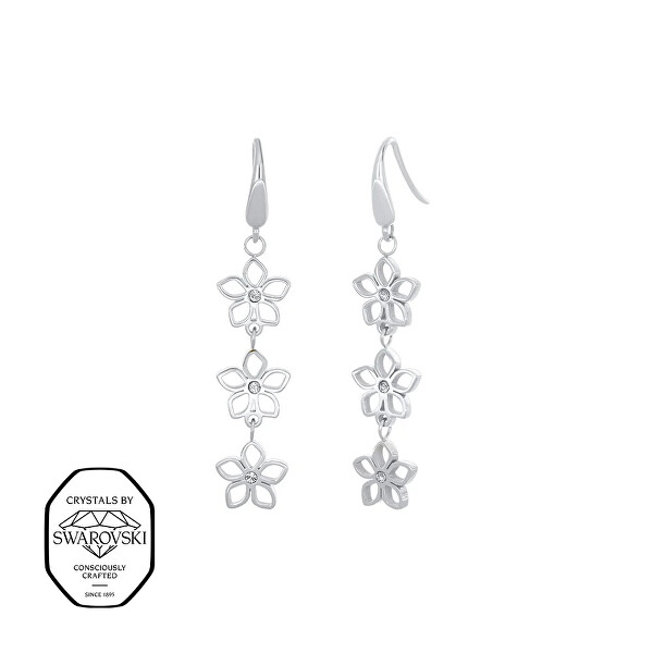 Visací náušnice s krystaly Swarovski Formentera 42428.E