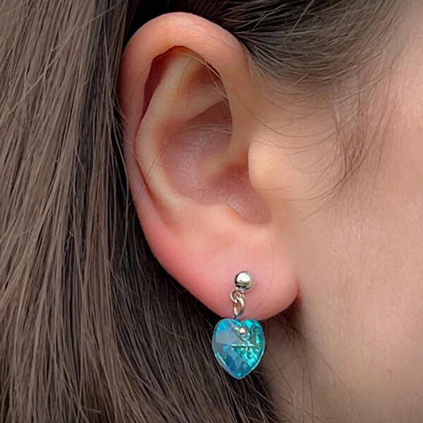 Romantické náušnice srdíčka Lovely Heart 4022.CAB.R