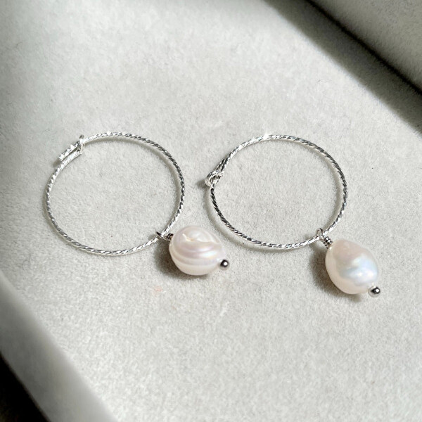 Wunderschöne Ohrringe mit echten Perlen 2in1 Sea