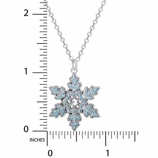 Krásny dievčenský náhrdelník Vločka Frozen CS00012SRJL-P.CS