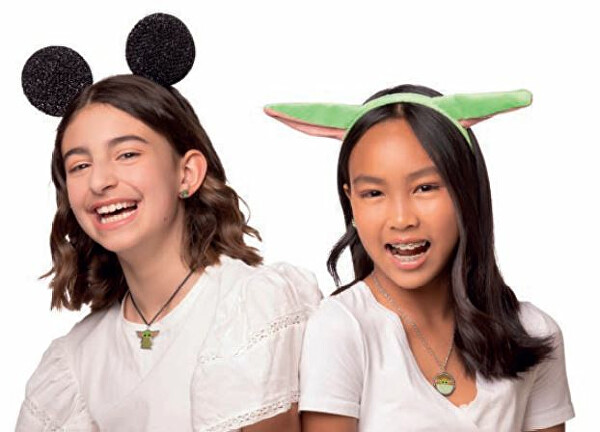 Aranyos nyaklánc és fülbevaló szett lányoknak The Child (Baby Yoda) SH00594L