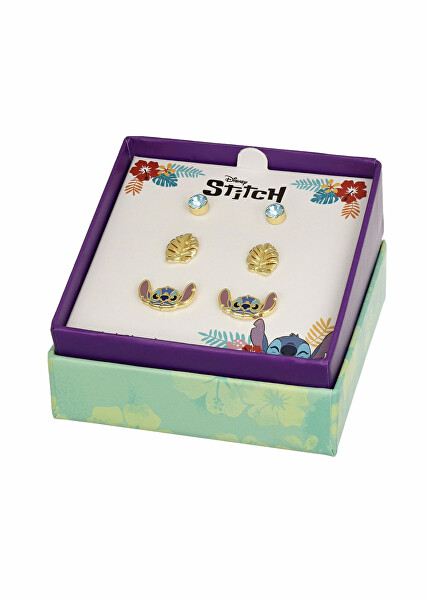Tenero parure di orecchini a lobo per ragazze Lilo & Stitch SF00262RQL.CS