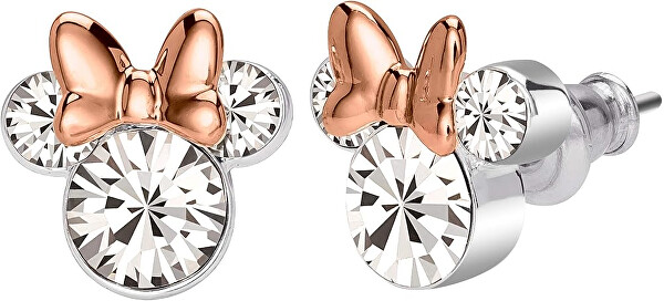 Set šperků s krystaly Minnie Mouse SF00155TRWL (náušnice, náhrdelník)