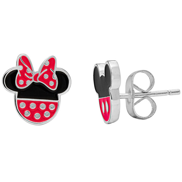Strieborné náušnice kôstky Mickey and Minnie Mouse ES00007SL.CS