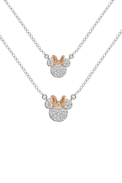 Bellissimo set di gioielli per madre e figlia Minnie Mouse SF00486TZWL.CS