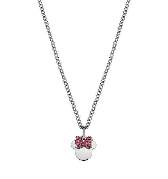 Krásný ocelový náhrdelník Minnie Mouse N600583RPL-B.CS